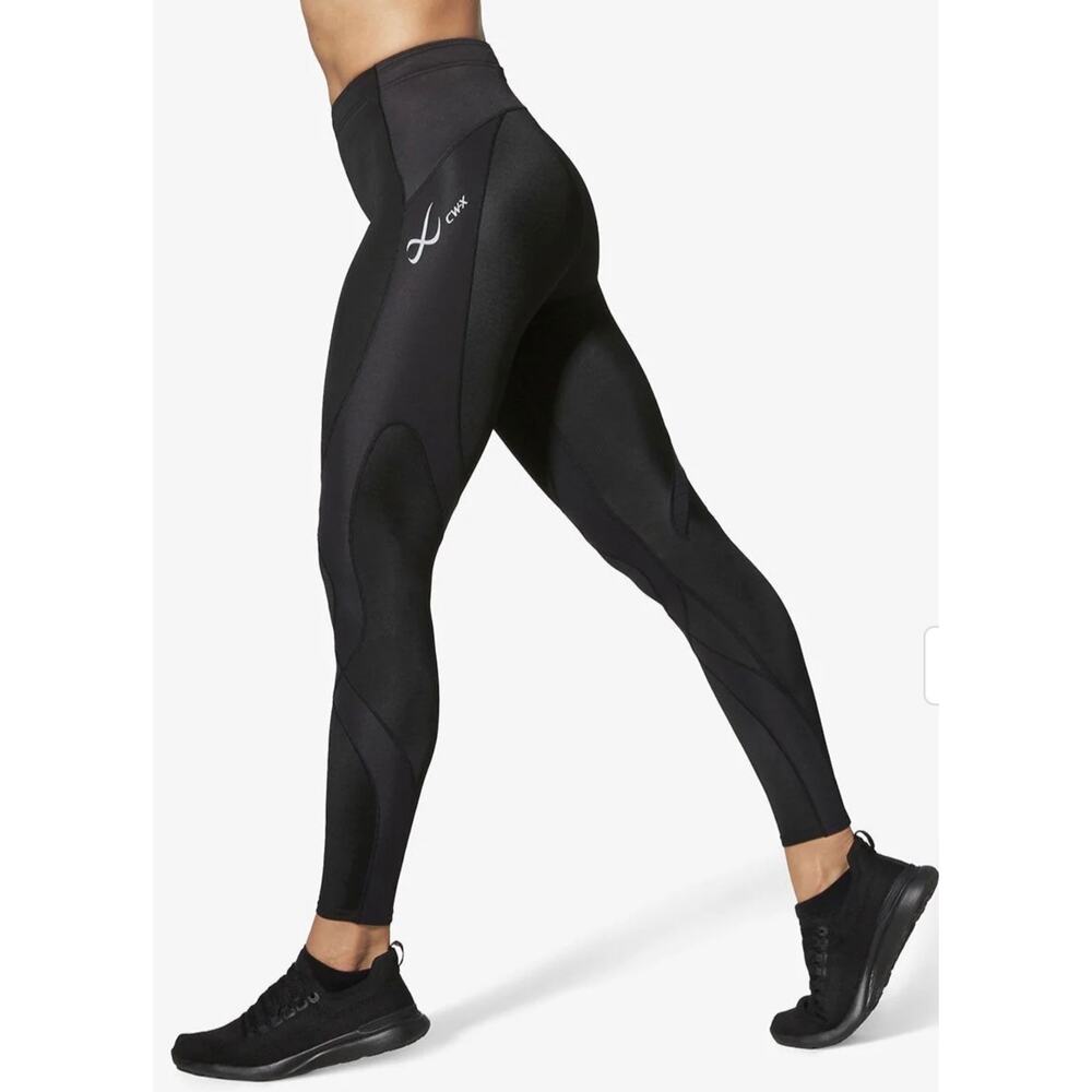 CW-X Stabilyx Joint Support Compression Tight Leggings Black Sz S